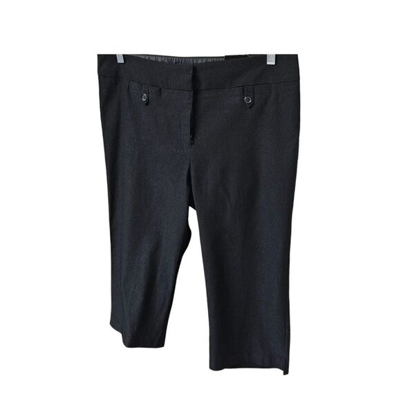 SOHO APPAREL LTD NEW YORK Plus size Women's Low Rise Black Cropped Slacks S: 16 - Picture 7 of 16